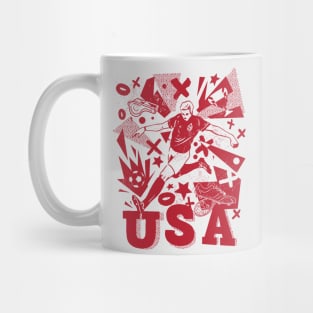 Vintage United States Soccer Player 2022 Mug